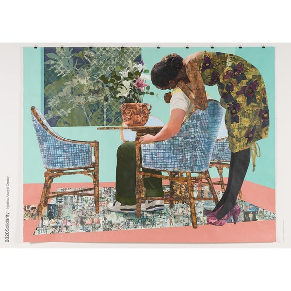 Njideka Akunyili Crosby "Blend In - Stand Out" limited release poster, 2020