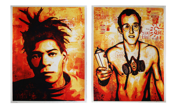 Basquiat and Haring set of 2, 2010
