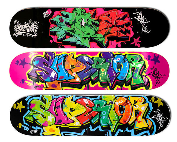 Exit Red Skateboard Art Deck by Supreme